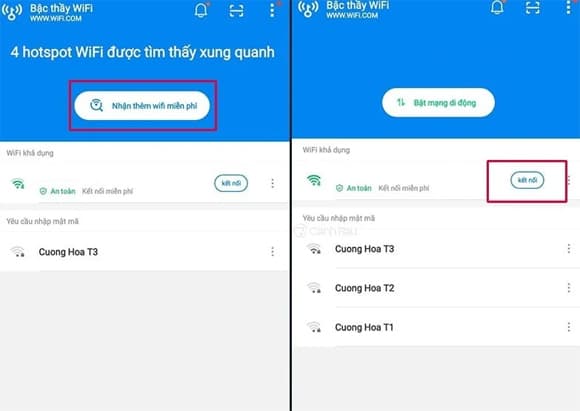 bắt Wifi miễn phí, điện thoại, bắt wifi không cần mật khẩu