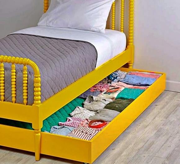 gầm giường, đồ vật tránh để gầm giường, phong thuỷ