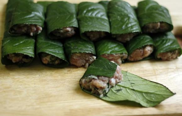 chả lá xương sông , món ngon