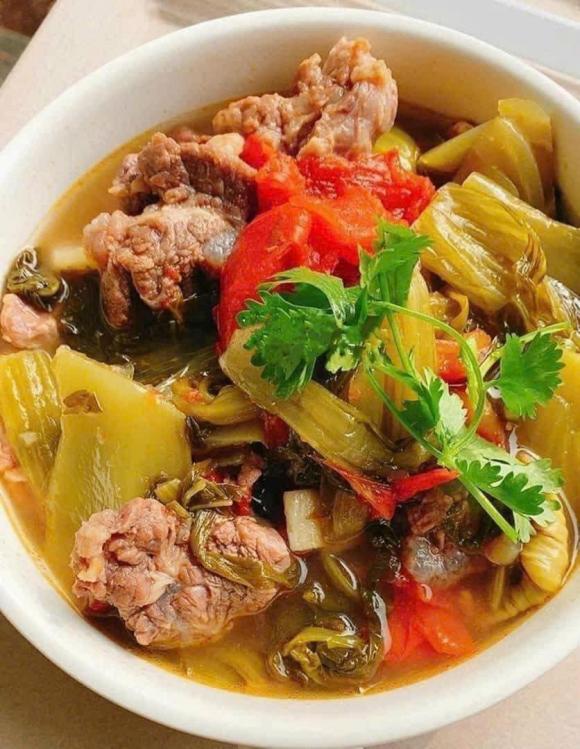 dưa cải chua, món ngon từ dưa cải chua, món ngon ngày lạnh