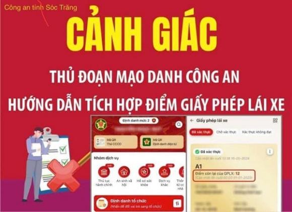 Chiêu trò lừa đảo mới, tích hợp điểm giấy phép lái xe