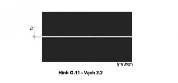 vạch kẻ 2.2 và vạch kẻ 3.1