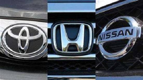 xe Nhật Bản, Toyota, Honda, Nissan