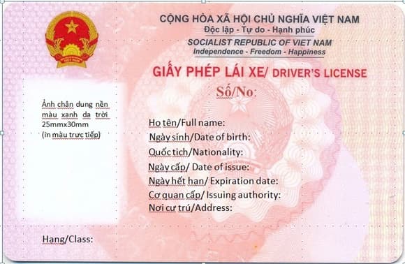 mẫu giấy phép lái xe mới, đổi bằng lái xe