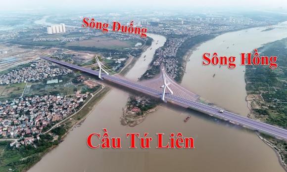 cầu bắc qua sông hồng,  cầu Tứ Liên, cầu Trần Hưng Đạo , cầu Ngọc Hồi 