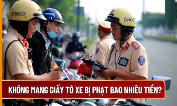 Lỗi không mang giấy tờ xe máy, nghị định 168