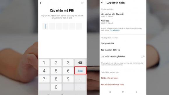 quên mã PIN Messenger, cách lấy lại mã PIN Messenger