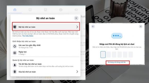 quên mã PIN Messenger, cách lấy lại mã PIN Messenger