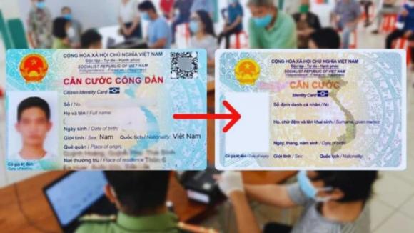 Luật căn cước, trường hợp đổi thẻ căn cước