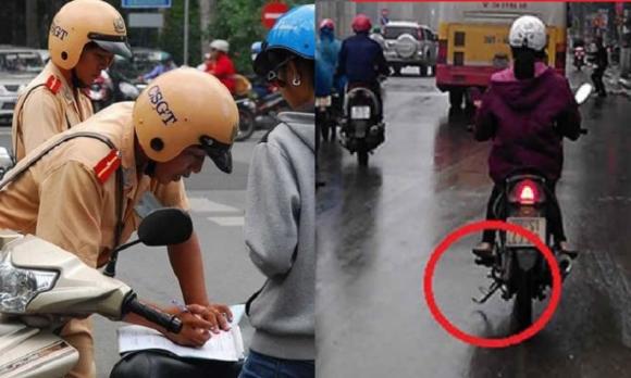 quên gạt gác chân chống, nghị định 168