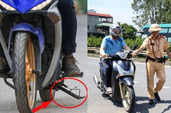 quên gạt gác chân chống, nghị định 168