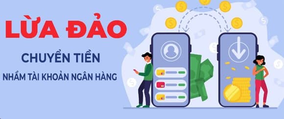 Nhận tiền chuyển khoản nhầm, lừa đảo