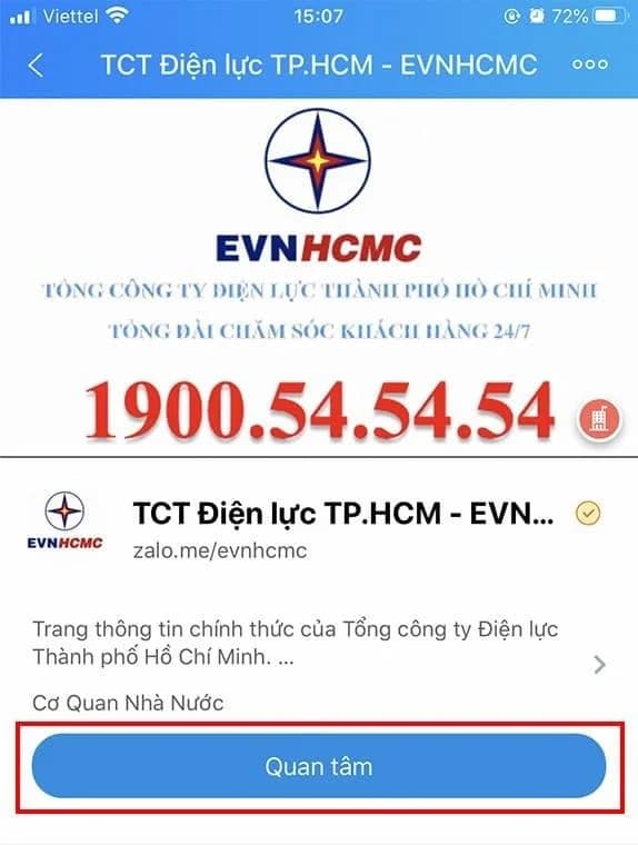 Zalo, tính năng kiểm tra số điện của zalo