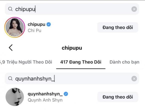 Chi Pu, Quỳnh Anh Shyn, sao Việt 