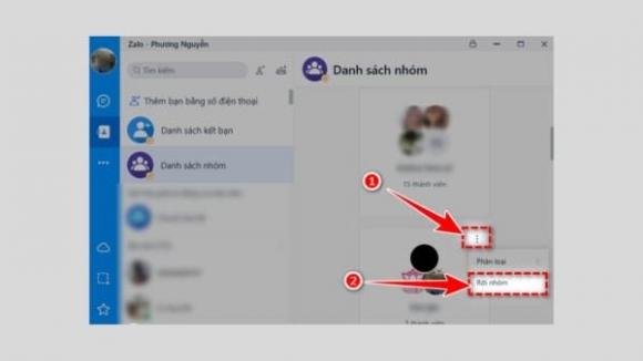 Cách rời nhóm Zalo trong im lặng