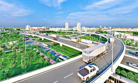 nút giao 4 tầng,  cảng biển quốc tế đứng top thế giới, cảng biển hiện đại bậc nhất Việt Nam,  cảng Cát Lái, nút giao Mỹ Thủy