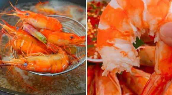 luộc tôm, cách luộc tôm, mẹo luộc tôm 