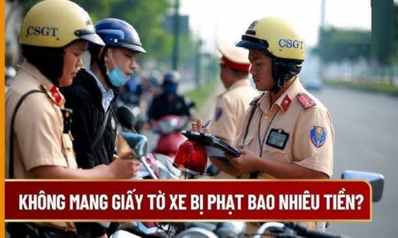 Lỗi không mang giấy tờ xe máy, nghị định 168