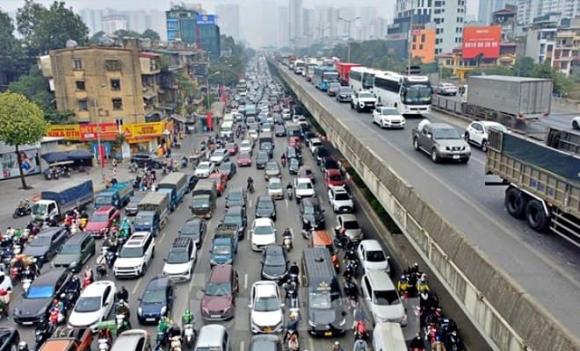 Hà Nội, đường vành đai 3 trên cao, cấm phương tiện đường vành đai 3 trên cao, cầu vượt Mai Dịch, Đại lộ Thăng Long