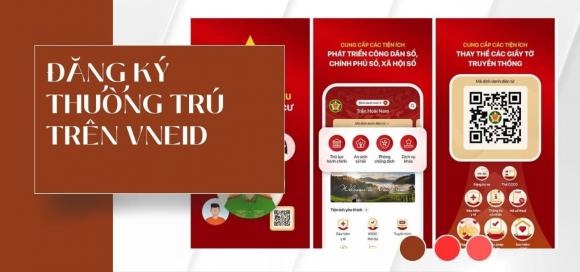 đăng ký tạm trú, thường trú qua VNeID