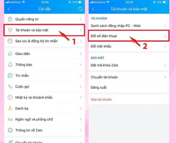 Cách chuyển tài khoản Zalo, chuyển tài khoản Zalo sang số điện thoại khác