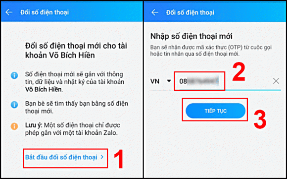 Cách chuyển tài khoản Zalo, chuyển tài khoản Zalo sang số điện thoại khác