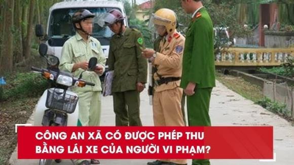 công an xã giữ giấy tờ xe
