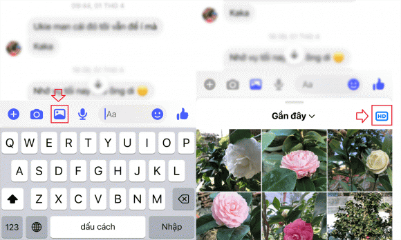 Messenger, cách gửi ảnh chất lượng cao HD qua Messenger