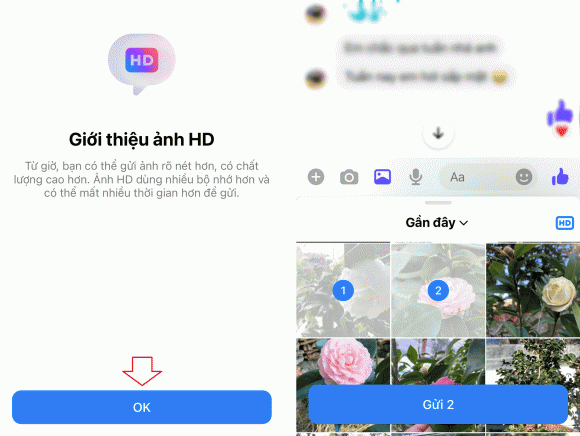 Messenger, cách gửi ảnh chất lượng cao HD qua Messenger
