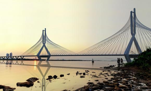 Cầu tứ liên, siêu cầu hơn 20.000 tỷ vượt sông Hồng 