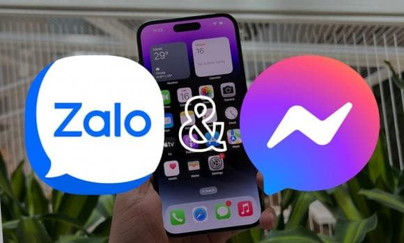 tin nhắn Zalo và Messenger