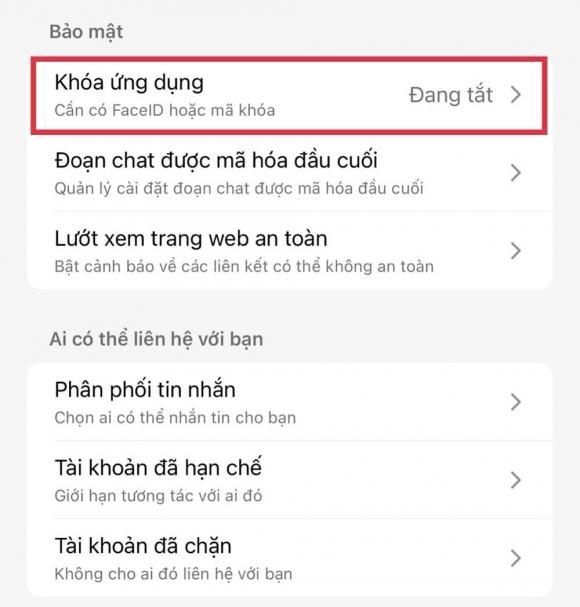 Zalo, mẹo bảo mật Messenger 