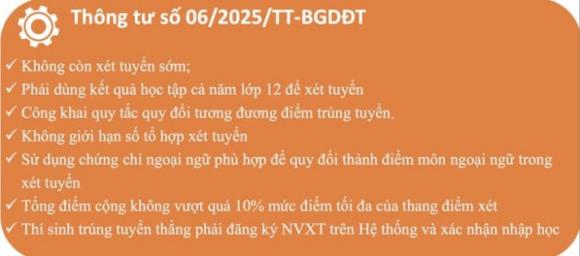 xét tuyển đại học 2025