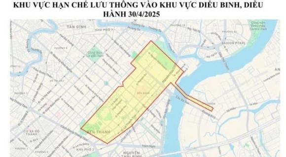 cấm đường, Lễ kỷ niệm 50 năm Ngày Giải phóng miền Nam