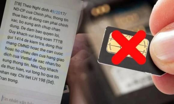 Luật viễn thông, trường hợp bị khoá và thu hồi sim