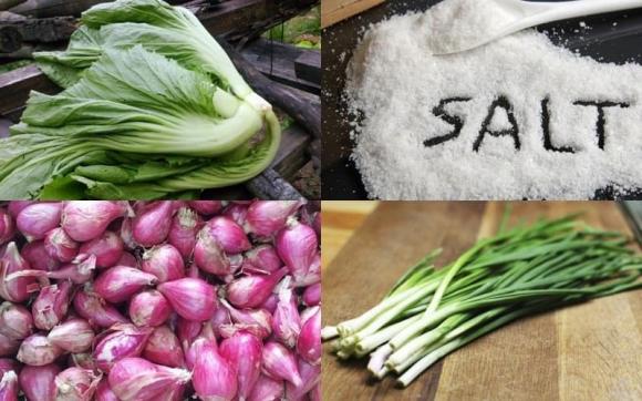 muối dưa cải, mẹo vặt, mẹo nấu ăn