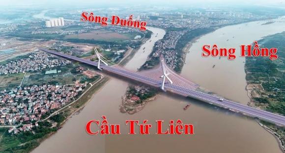 cầu tứ liên, đường kết nối cầu Tứ Liên với cao tốc Hà Nội Thái Nguyên