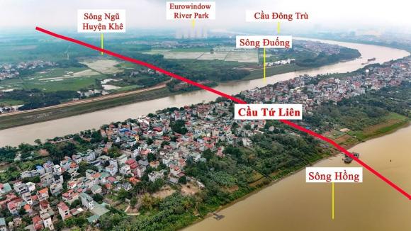 cầu tứ liên, đường kết nối cầu Tứ Liên với cao tốc Hà Nội Thái Nguyên