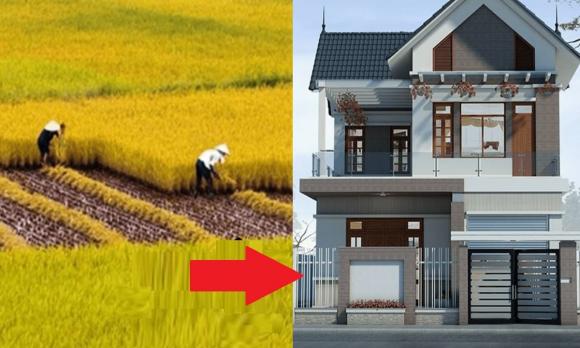 biến đất trồng lúa thành đất ở