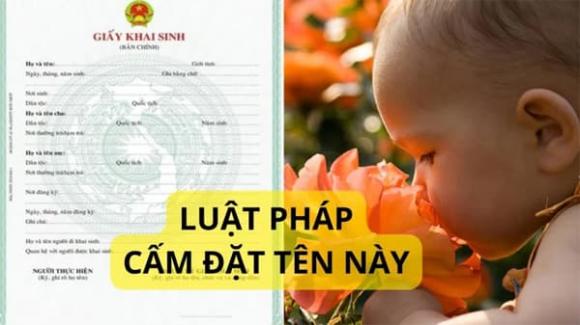 Tên bị cấm đặt, kiến thức, sinh con không được đặt tên gì