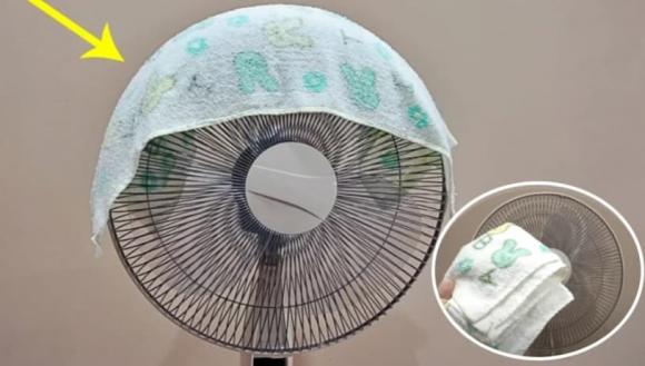 mẹo hay, đắp khăn lên quạt, lưu ý khi sử dụng quạt