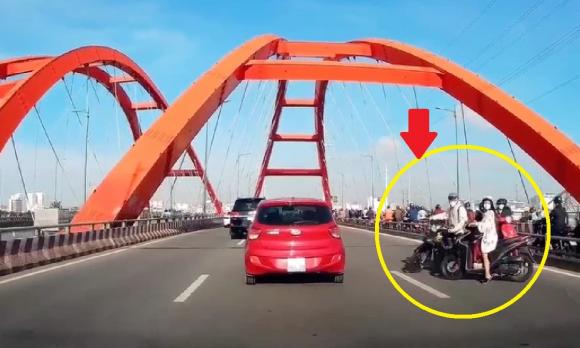 quay xe trên cầu, luật giao thông, nghị định 168