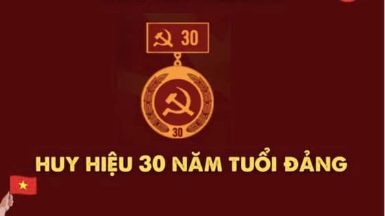  tiền thưởng, 30 năm tuổi Đảng