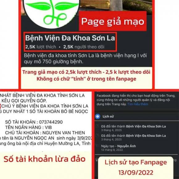 số tài khoản lừa đảo, lừa đảo kêu gọi từ thiện