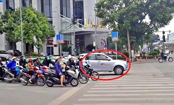 đèn đỏ, vi phạm giao thông, dừng chờ quá vạch