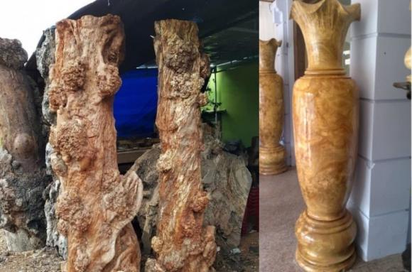 Cặp lục bình, Cặp lục bình làm từ gỗ quý