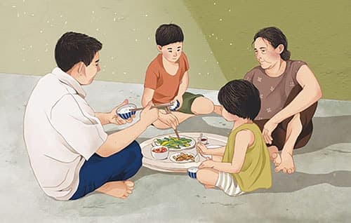 nhà nghèo, sự nghiệp, quan điểm sống