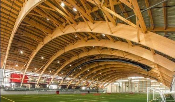 Gỗ công nghiệp, gỗ thay thế bê tông, gỗ Glulam