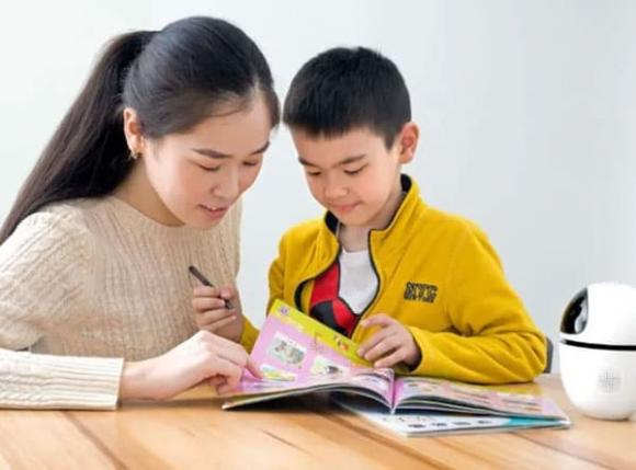 dạy con, học bài, trẻ em
