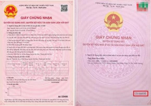 Mã QR trên sổ đỏ, Mẫu sổ đỏ 2025, luật đất đai